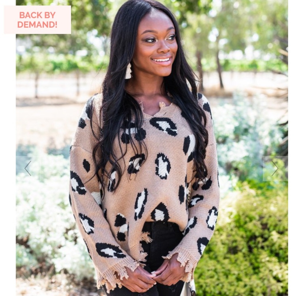Mocha Leopard Sweater